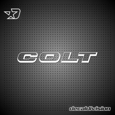 Mitsubishi Colt Lettering Sticker